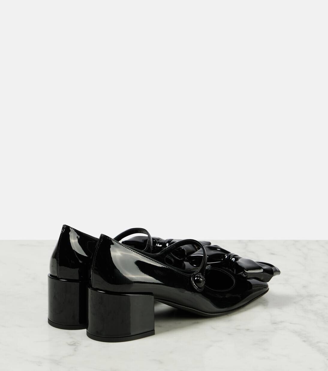 Туфли Мэри Джейн Bowjane из лакированной кожи Valentino Garavani, черный — фото 2