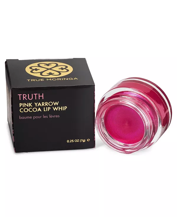 

Увлажняющий мерцающий розовый бальзам для губ с ароматом какао и тысячелистника, 0,25 унции. True Moringa, pink