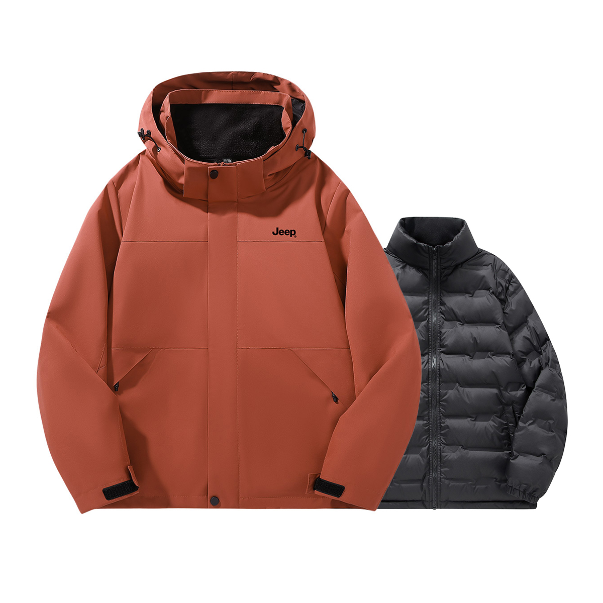 

Jeep Ветровка из коллекции для отдыха Тренч унисекс, Brick Red[Includes Down Liners]