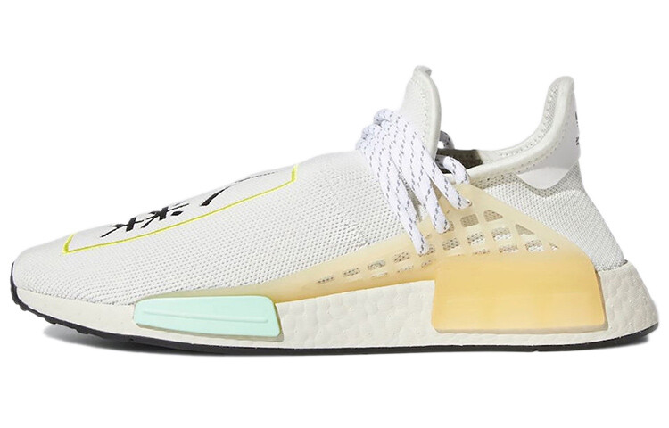 

Кроссовки Adidas Originals Pharrell Hu Lifestyle Unisex, белый/светло-желтый