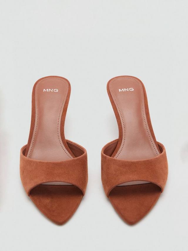 Reiss Pepa сандалии с открытым носком из замши Mango, Burnt Orange — фото 3