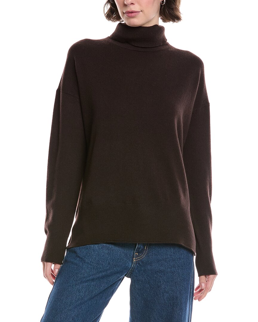 

Кардиган Кашемировый свитер с воротником-хомутом Theory, коричневый