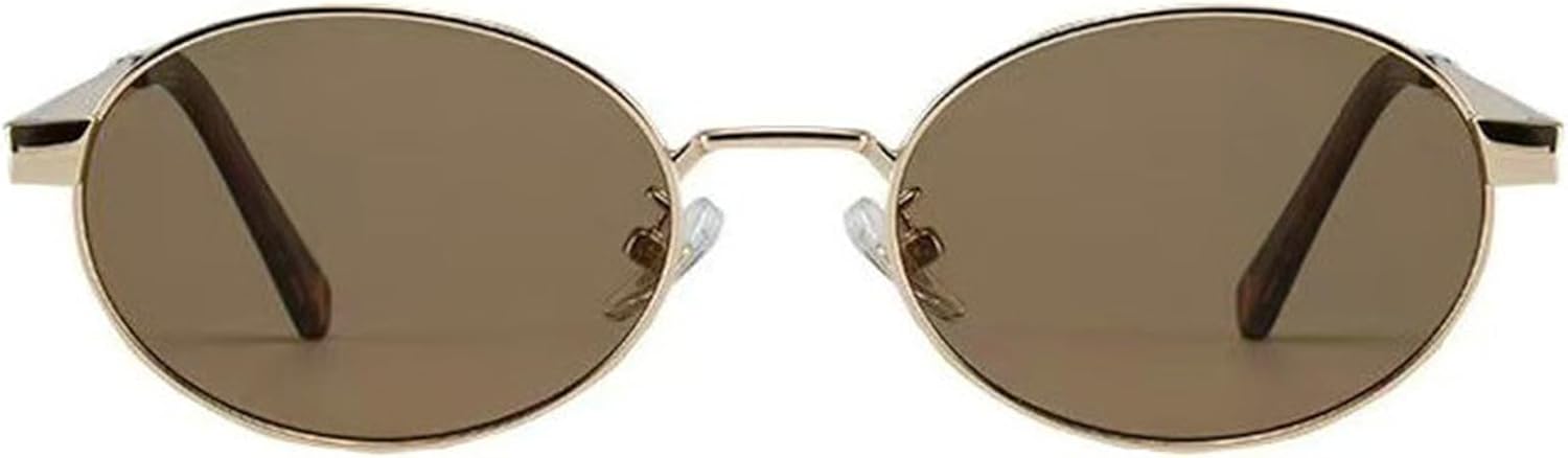 

Солнцезащитные очки Helena Retro Oval для женщин и мужчин. Модные солнцезащитные очки в металлической оправе. Классические дизайнерские солнцезащитные очки с защитой от УФ-излучения UV400, C2