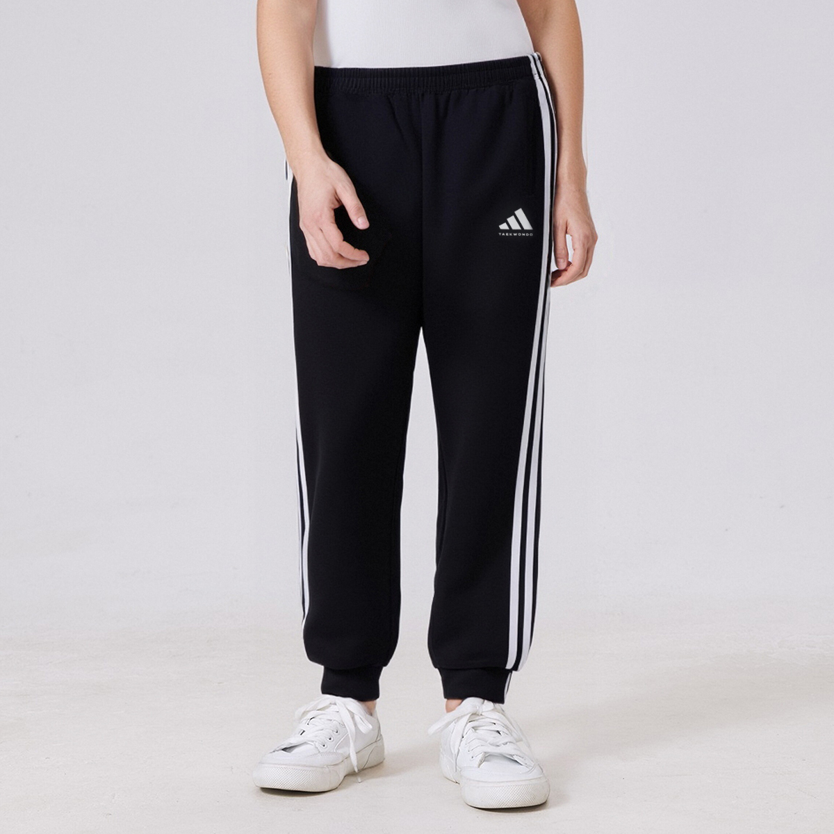 Вязаные спортивные штаны унисекс Adidas, черный — фото 4