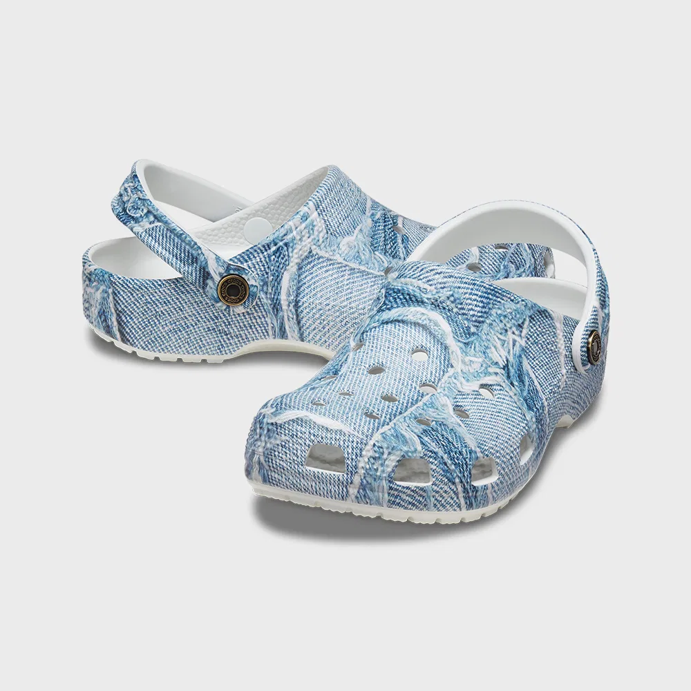 Мужские классические клоги Crocs Classic Denim синие