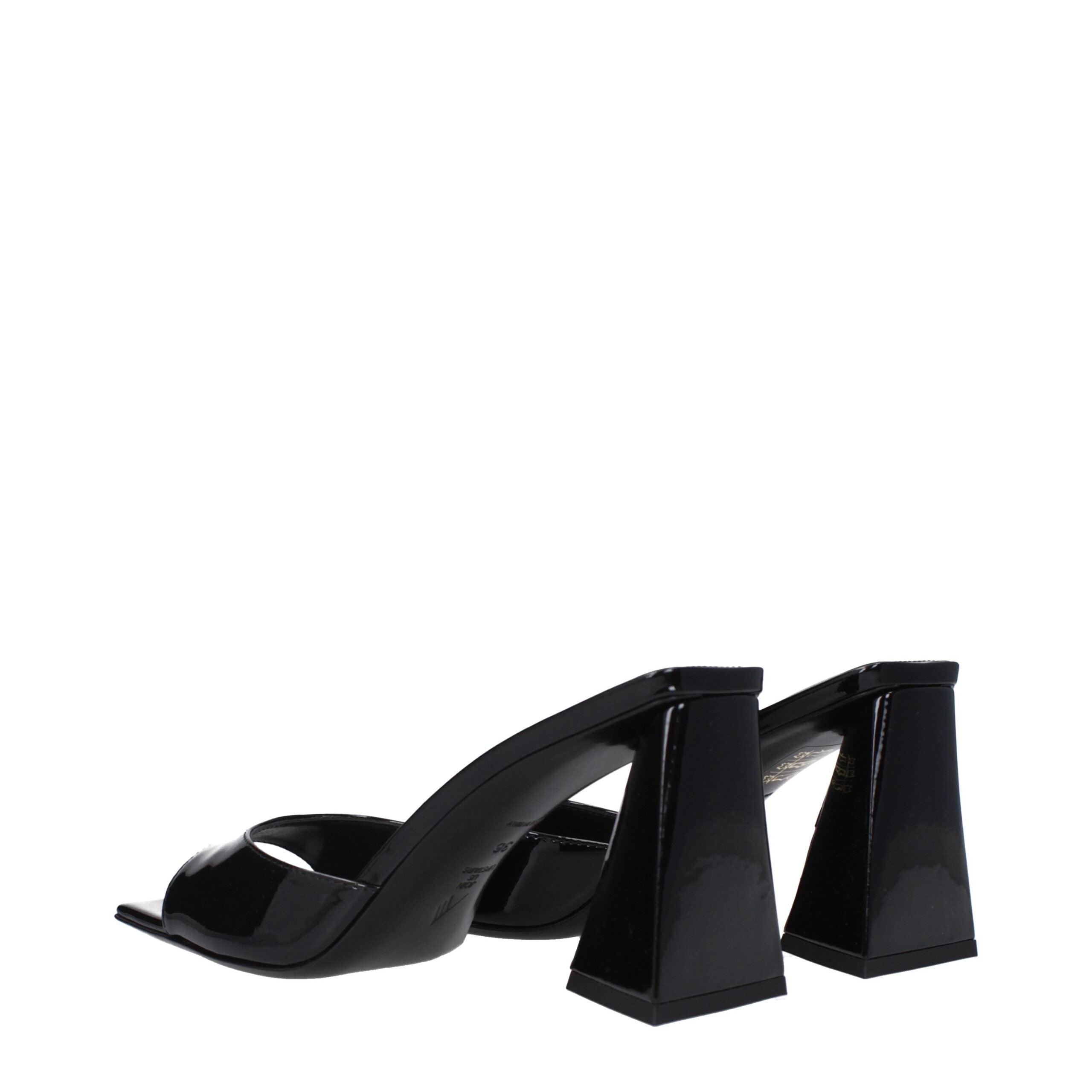 The Attico Leather Women's Sandal, черный — фото 4