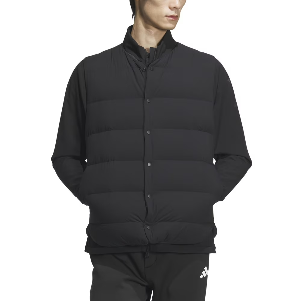 Adidas Мужская черная куртка с тремя карманами, Black — фото 4