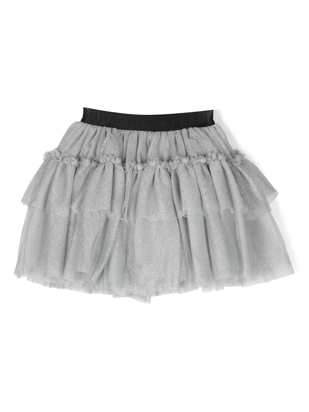 

Юбка из тюля с логотипом Chiara Ferragni Kids, серый