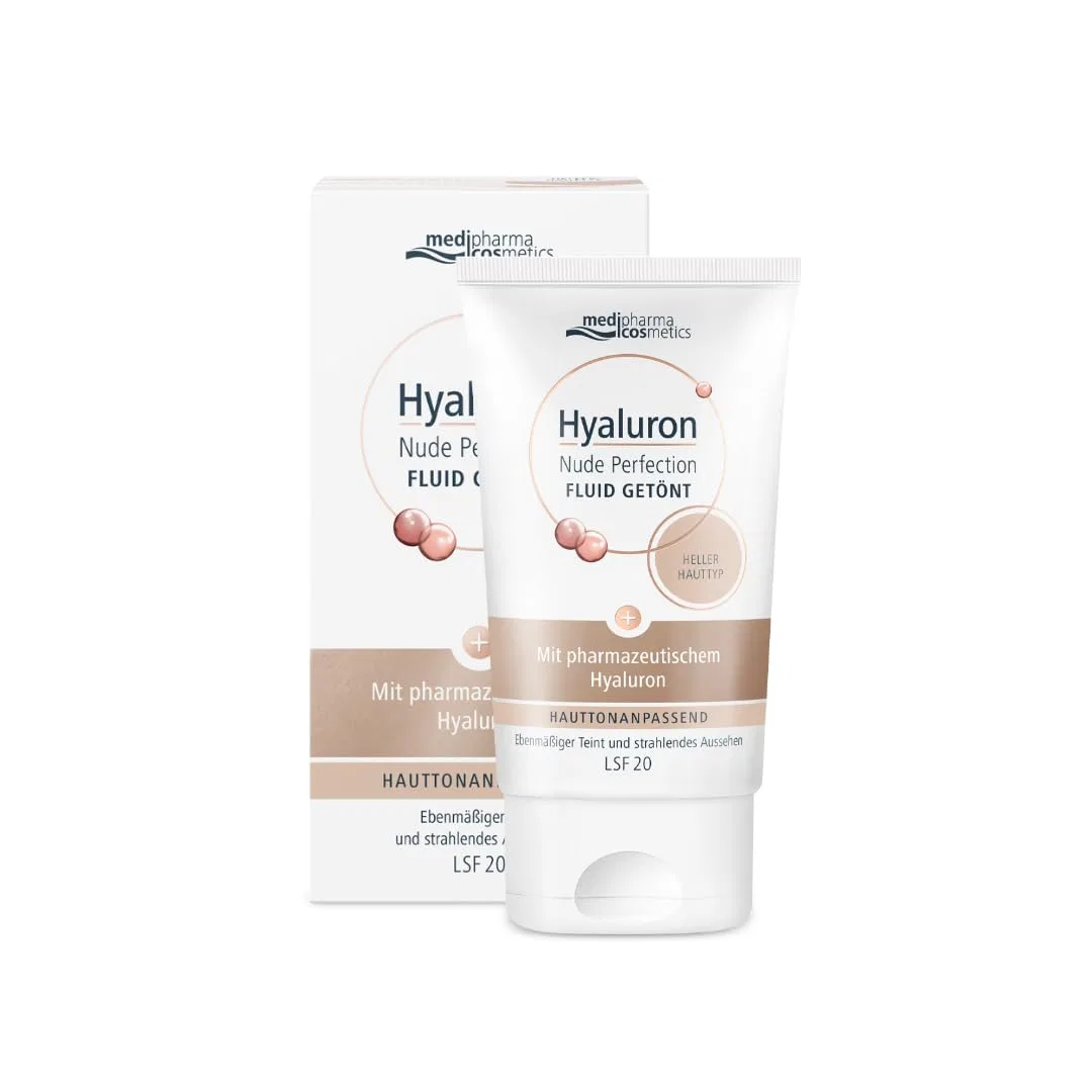Флюид Medipharma Cosmetics — Легкий дневной Hyaluronic Nude Perfection с гиалуроновой кислотой и витамином А SPF, 50 мл