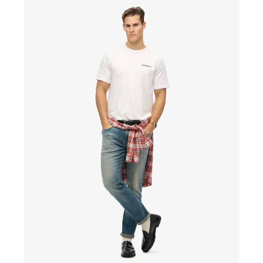 Футболка с коротким рукавом Superdry Tech Relaxed, белый — фото 4