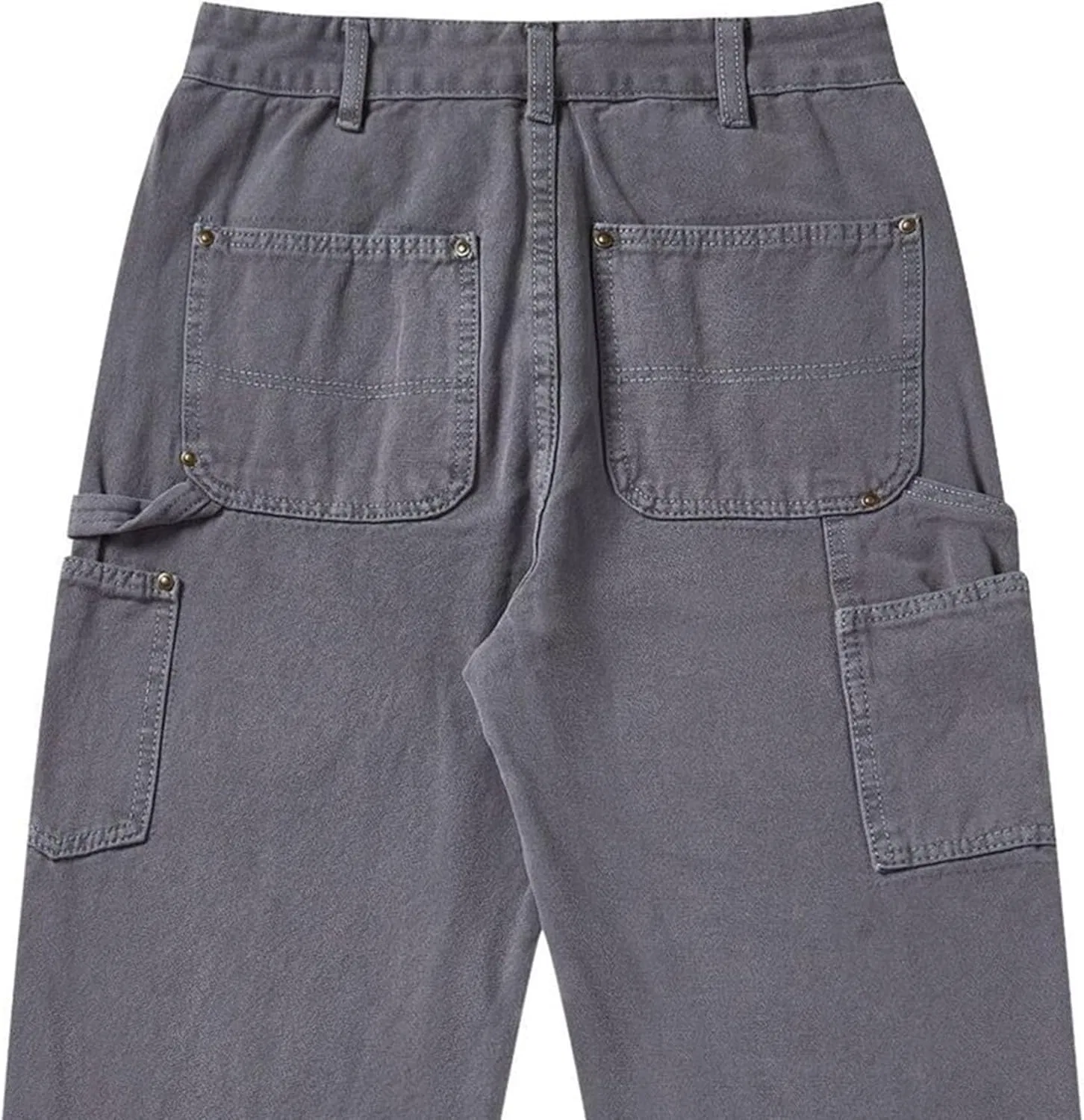 Джинсы свободные, Cargo Work Pants, серый — фото 2
