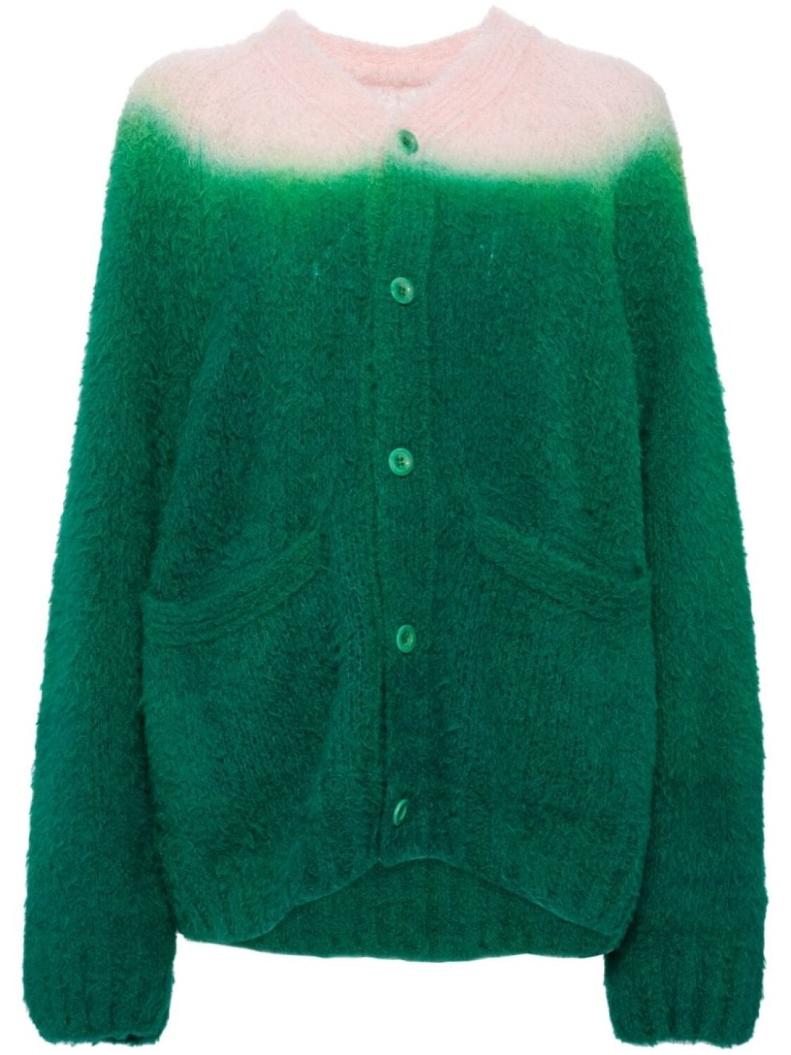 

Sacai фактурный кардиган, зеленый