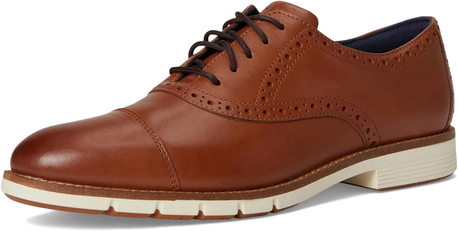 Туфли оксфорды с мыском Cole Haan, британский загар — фото 3