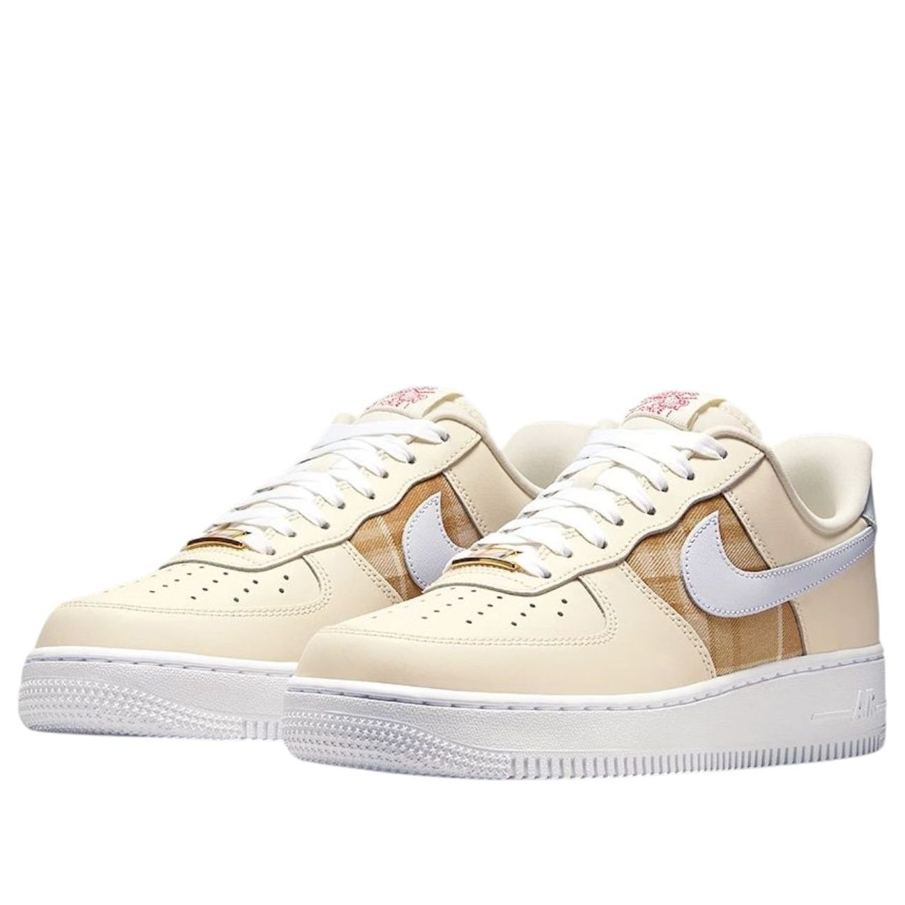 Кроссовки (WMNS) Nike Air Force 1 07 'White Cream Plaid Retro' — фото 2