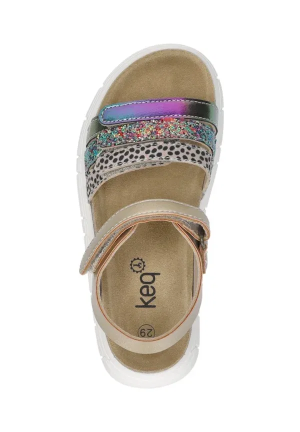 Сандалии Meiden sandalen baby shoes Keq, золотистый — фото 3