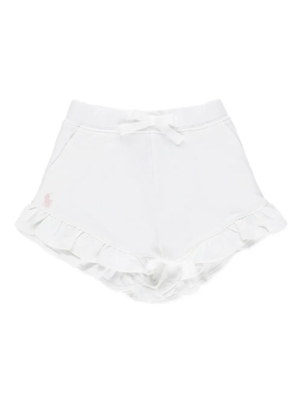 

Шорты с кулиской и оборками POLO RALPH LAUREN KIDS, белый
