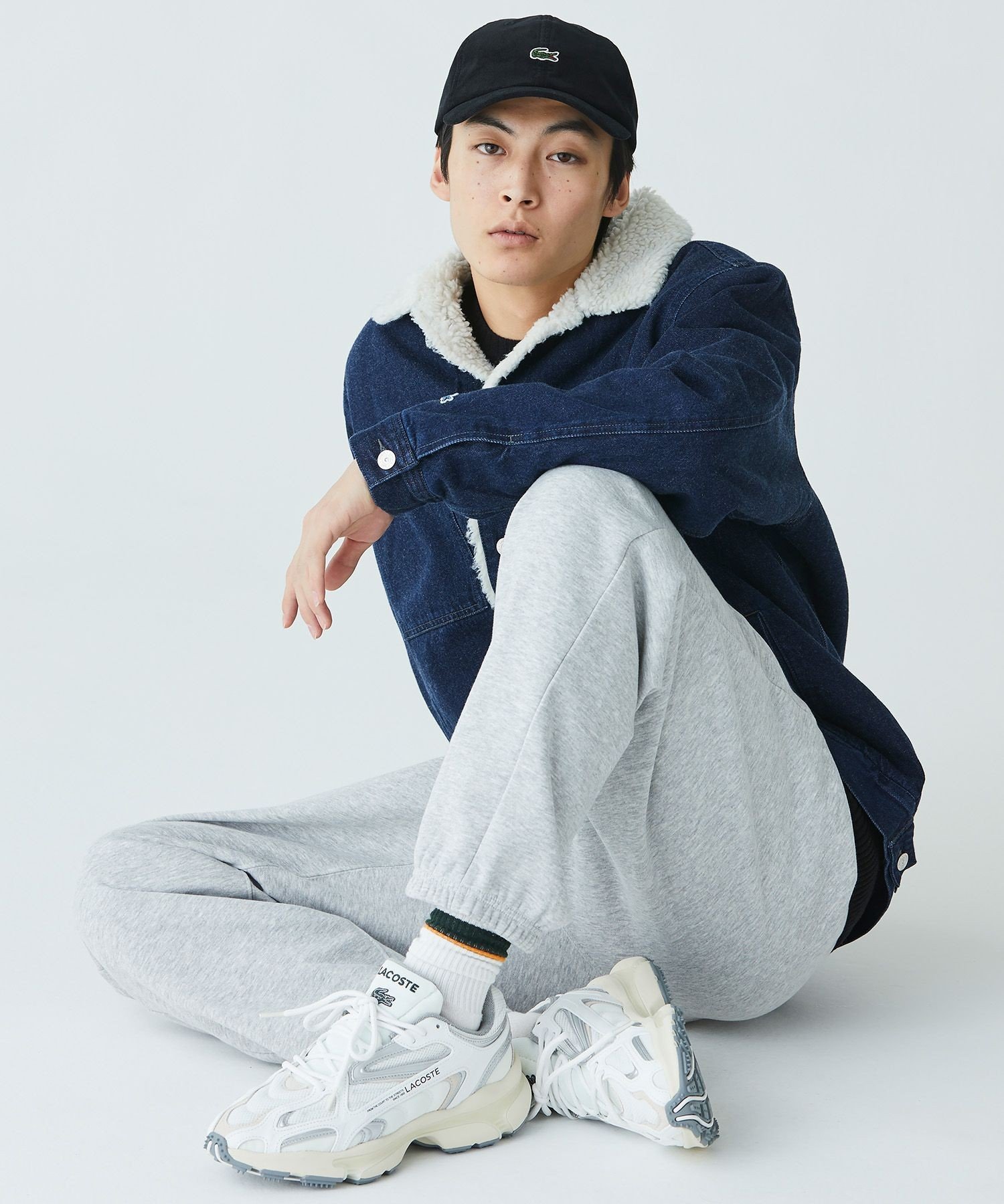 Мужские L003 2K24 224 1 SMA LACOSTE, White x Gray