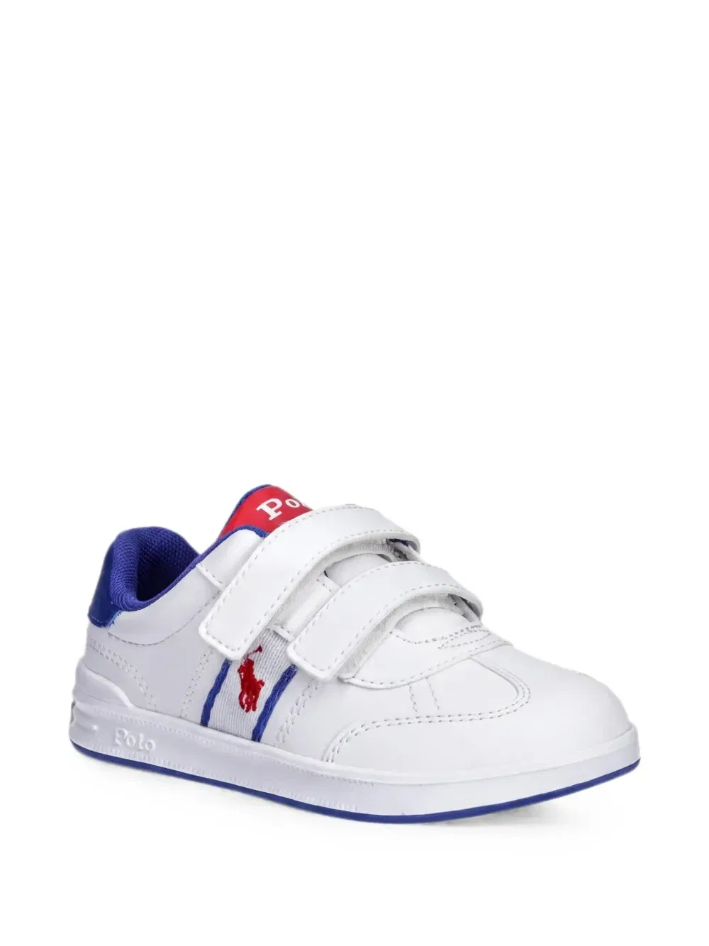 Кроссовки Heritage Court III с ремешками на липучках POLO RALPH LAUREN KIDS, белый