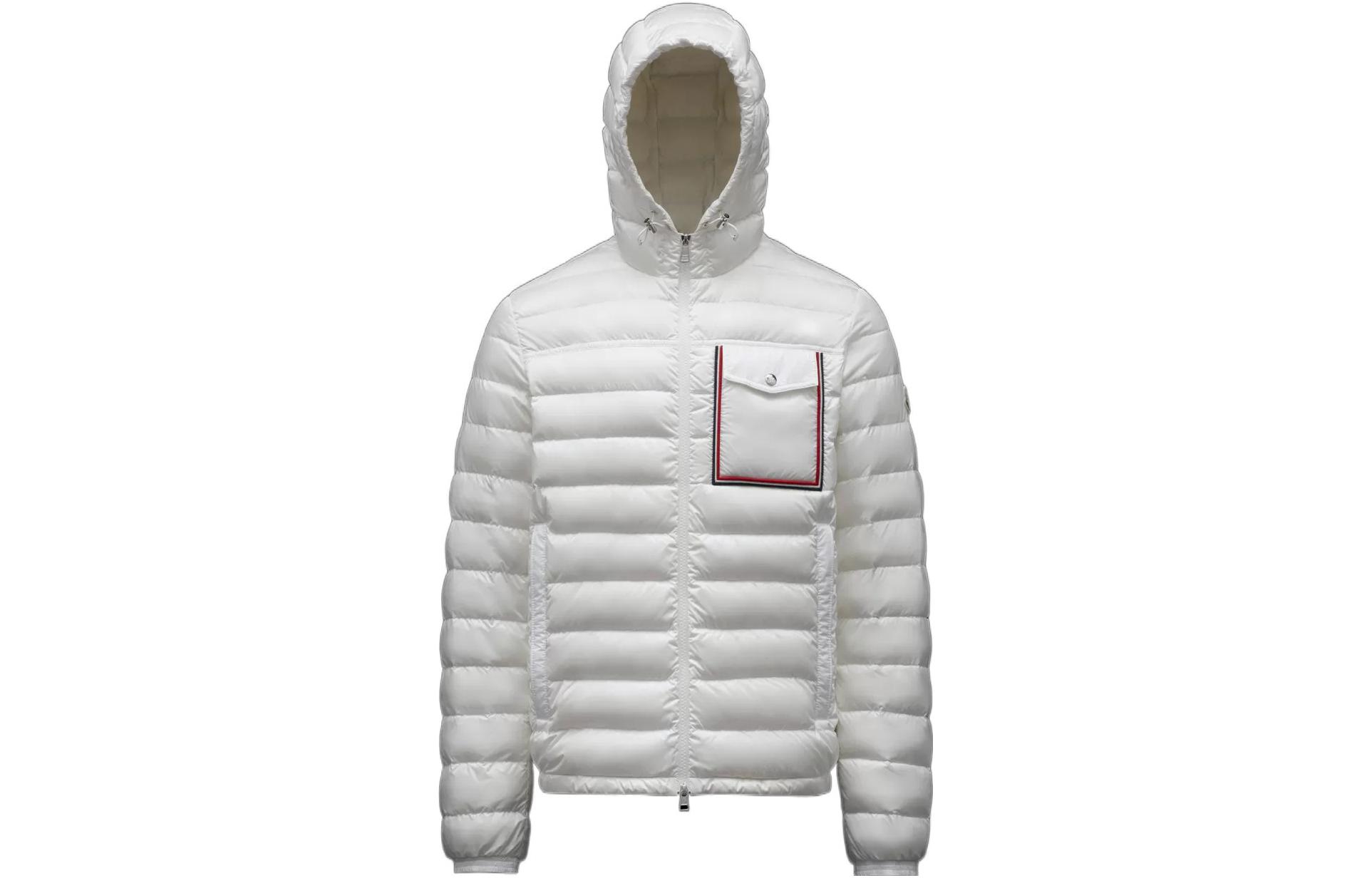 

Пуховик мужской белый Moncler