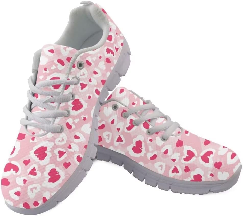 

Кроссовки Jeiento Non Slip на День святого Валентина для женщин и мужчин, сетчатые теннисные кроссовки, подарок на День святого Валентина для девушек, женские кроссовки для прогулок и бега, розовый