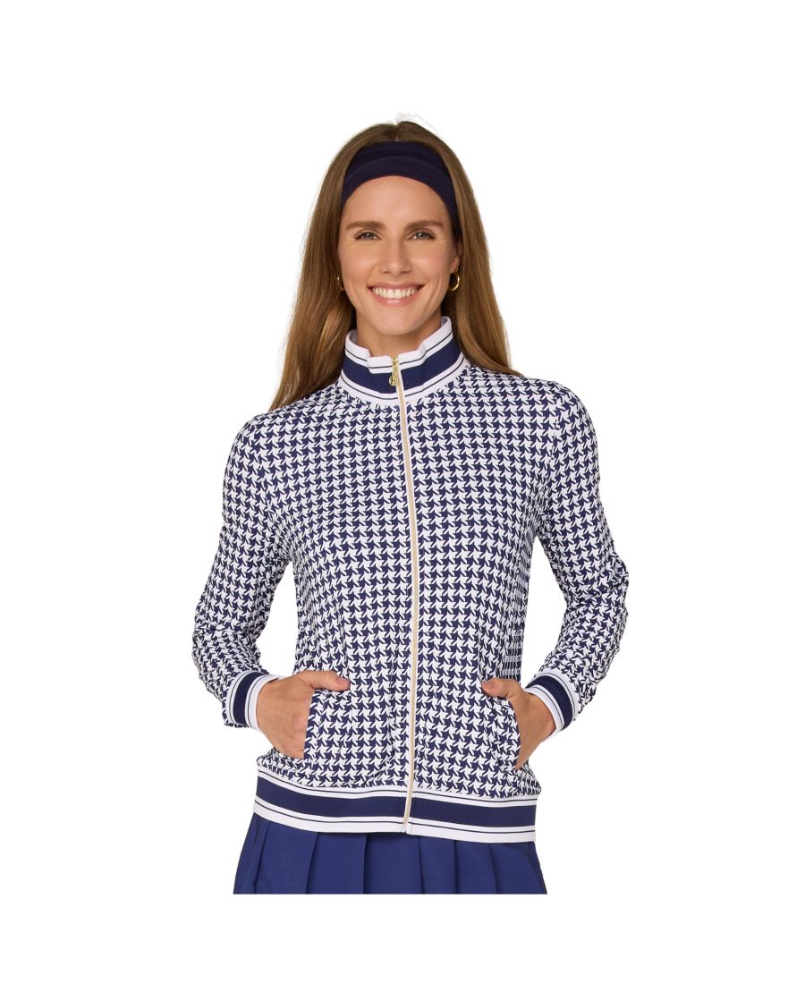 

Куртка с ребристой отделкой G Lifestyle Clothing, True navy houndstooth