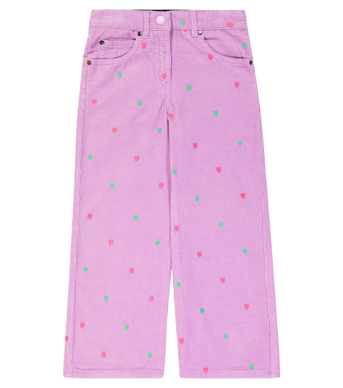 

Джинсы из хлопка с вышивкой Stella Mccartney Kids, розовый