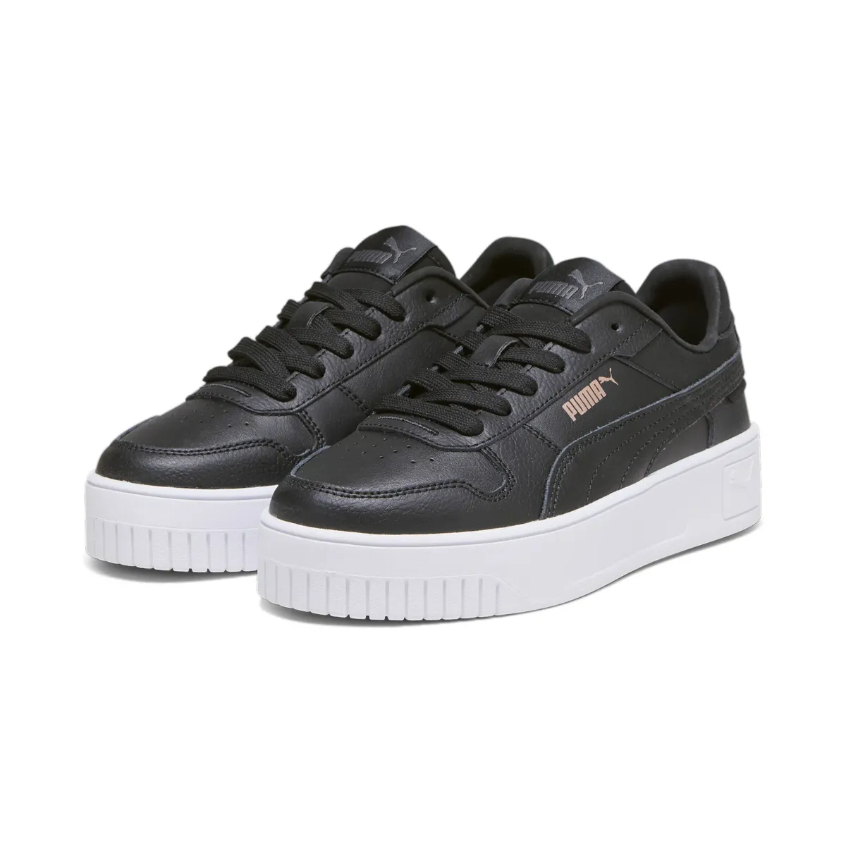 

Кроссовки PUMA "Carina Street Sneakers Girls", цвет Black Rose Gold White Metallic