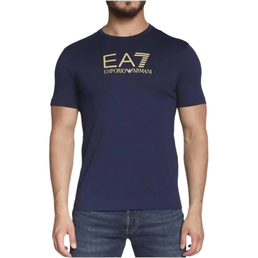 Футболка EA7 мужская темно-синяя EMPORIO ARMANI, Dark Blue — фото 3
