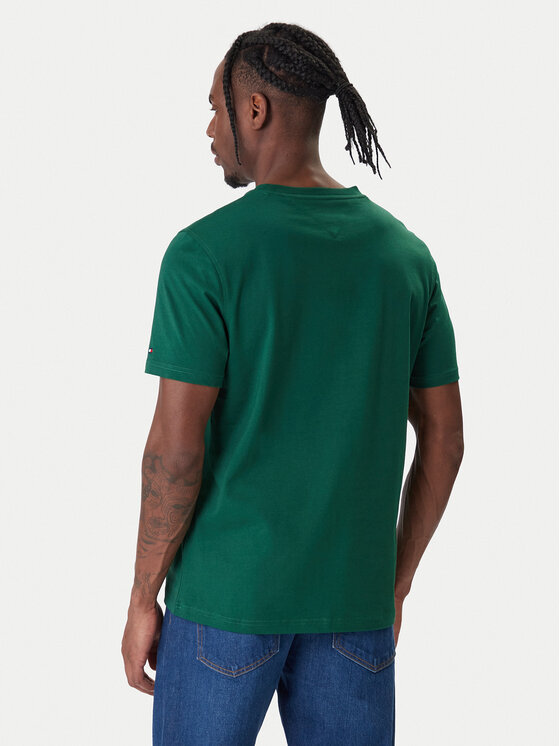 Футболка regular fit Modern Ath Graphic MW0MW41471 Tommy Hilfiger, зеленый — фото 3