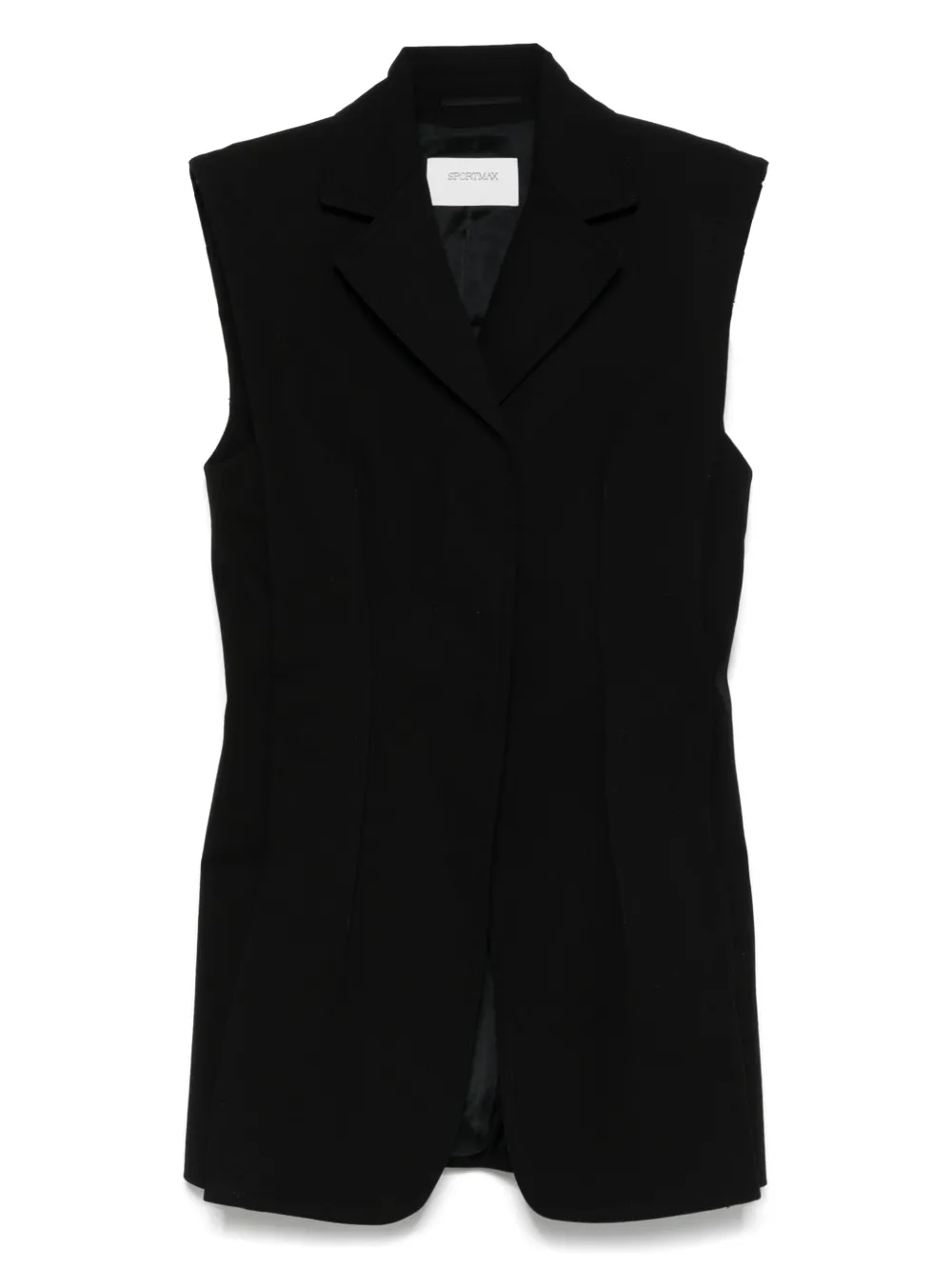 

Жилет строгого кроя SPORTMAX, черный