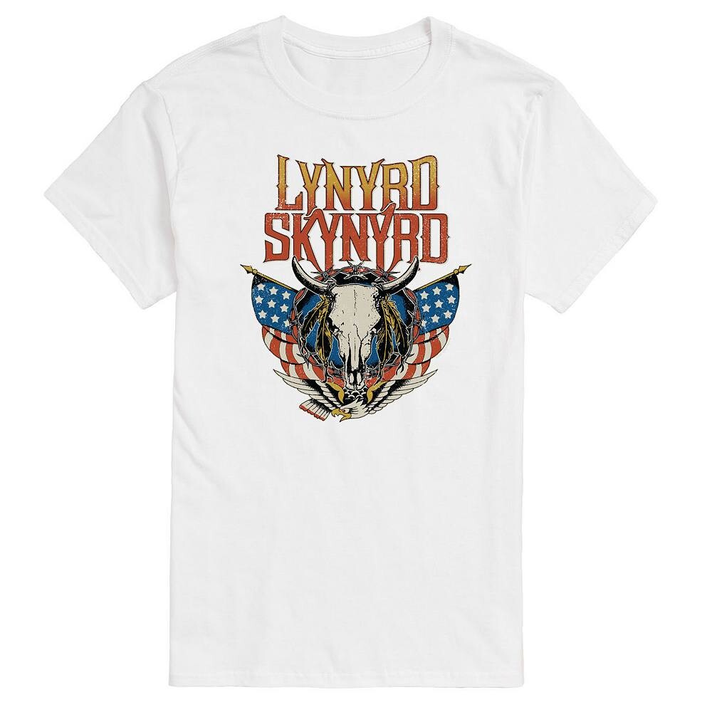 

Футболка с изображением черепа Big & Tall Lynyrd Skynyrd Licensed Character, белый