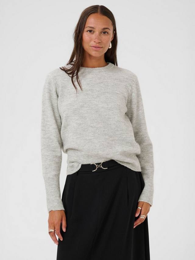 

Джемпер с круглым вырезом Niel KAFFE, Light Grey Melange