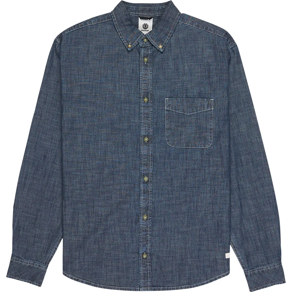 

Рубашка с длинным рукавом Element Button Down Chambray Regular Fit, синий