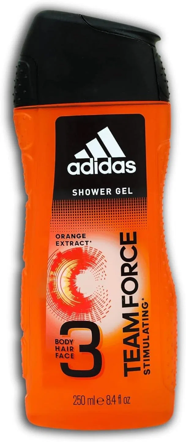 Мужской гель для душа 3-в-1 «Team Force» от Adidas 6 x 250 мл Adidas