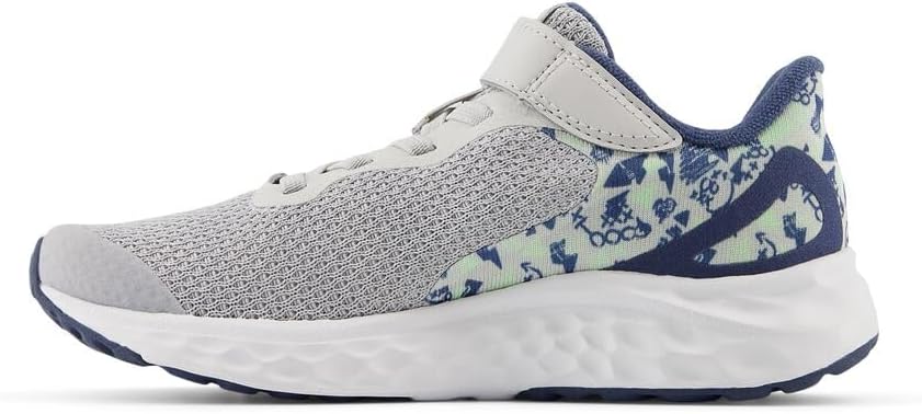 Кроссовки для бега New Balance Girls' Fresh Foam Arishi V4, серый — фото 2