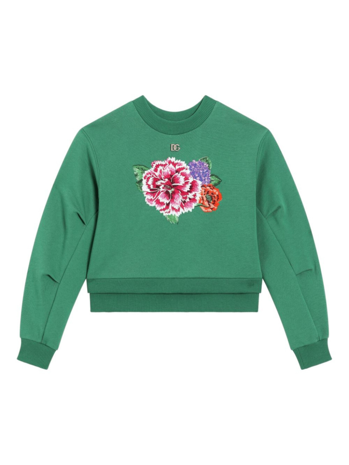

Dolce & Gabbana Kids толстовка с цветочным принтом, зеленый
