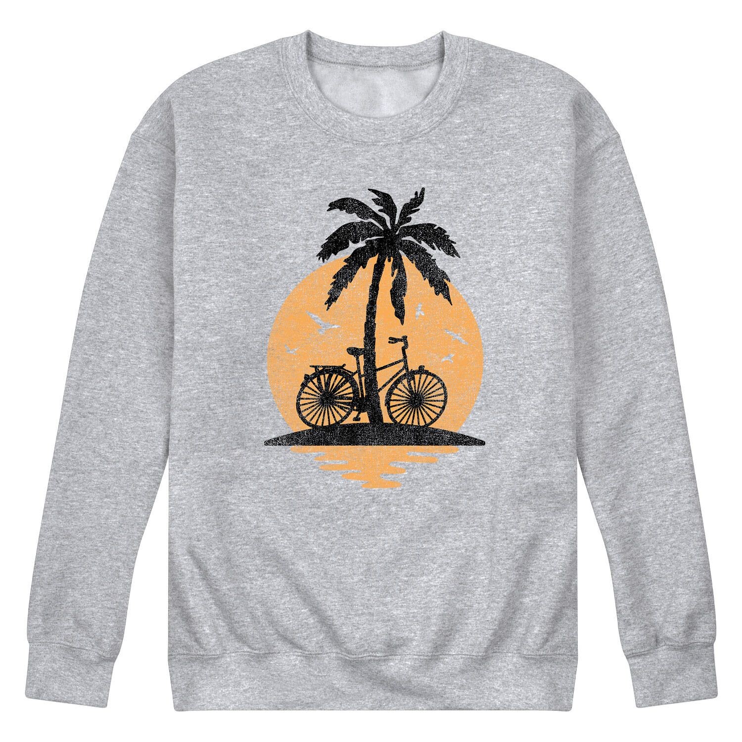 

Мужская флисовая толстовка Sunset Palm Tree Bike Licensed Character