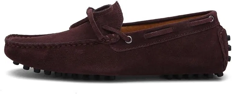 Мокасины мужские, кожа нубук, Loafers, Coffee PUGHGAETZF — фото 2