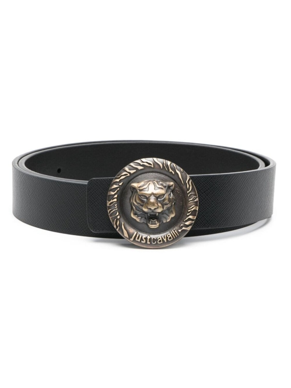 

Just Cavalli ремень с пряжкой Tiger Head, черный