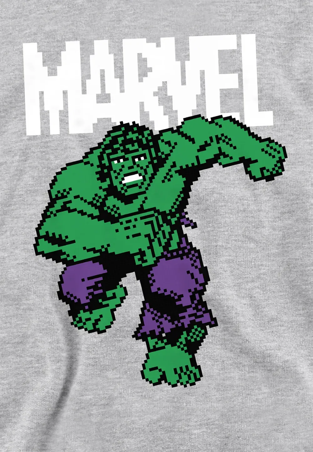 Детская худи Marvel Hulk Pixel, серый — фото 2