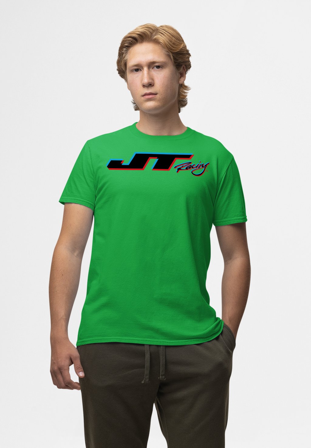 

Футболка с принтом JT RACING 3D LOGO Henry Tiger, зеленый