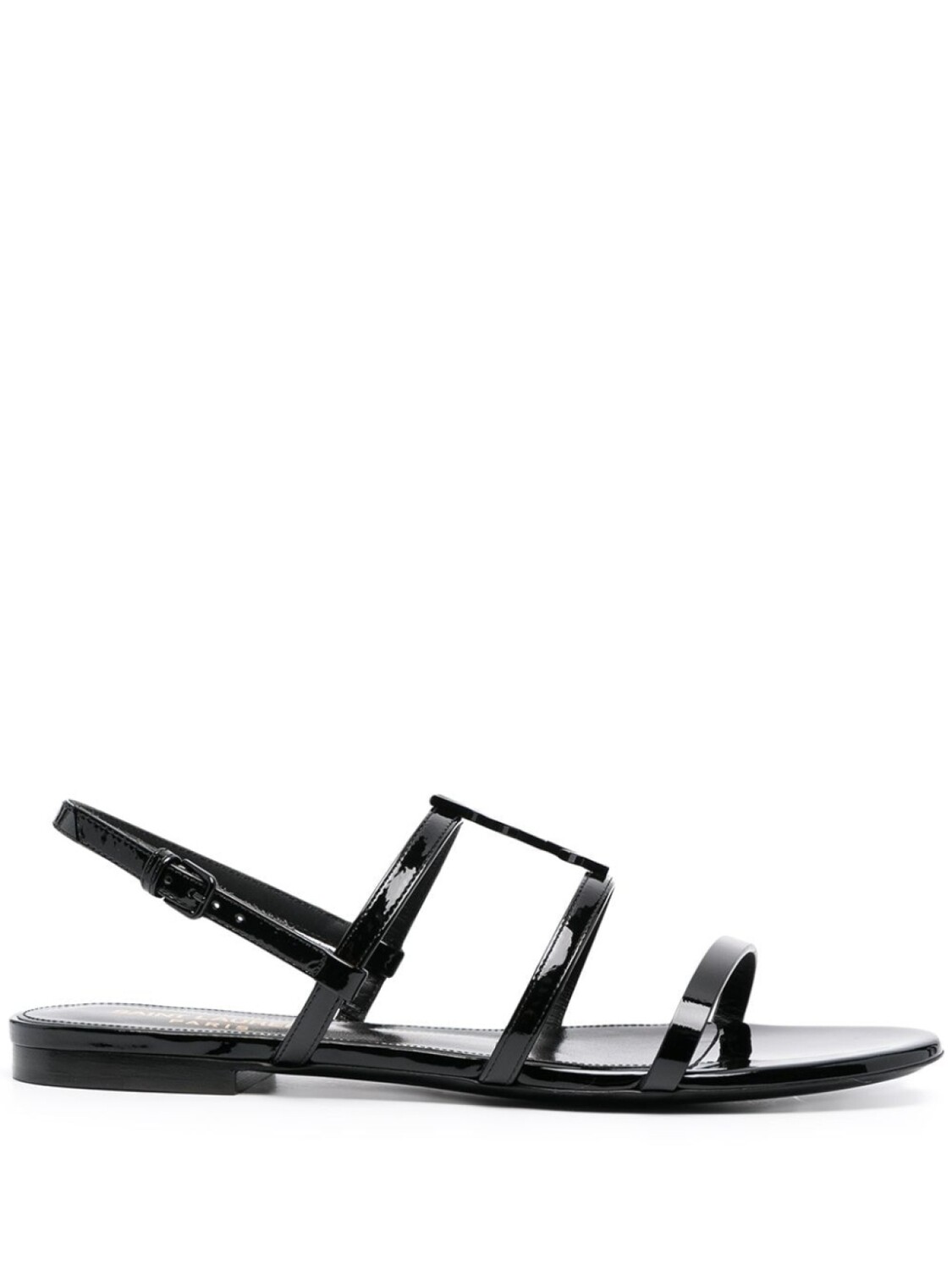 

Saint Laurent сандалии Cassandra с монограммой, черный