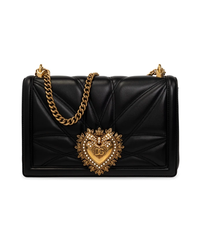 

Сумка через плечо с логотипом Dolce & Gabbana, черный