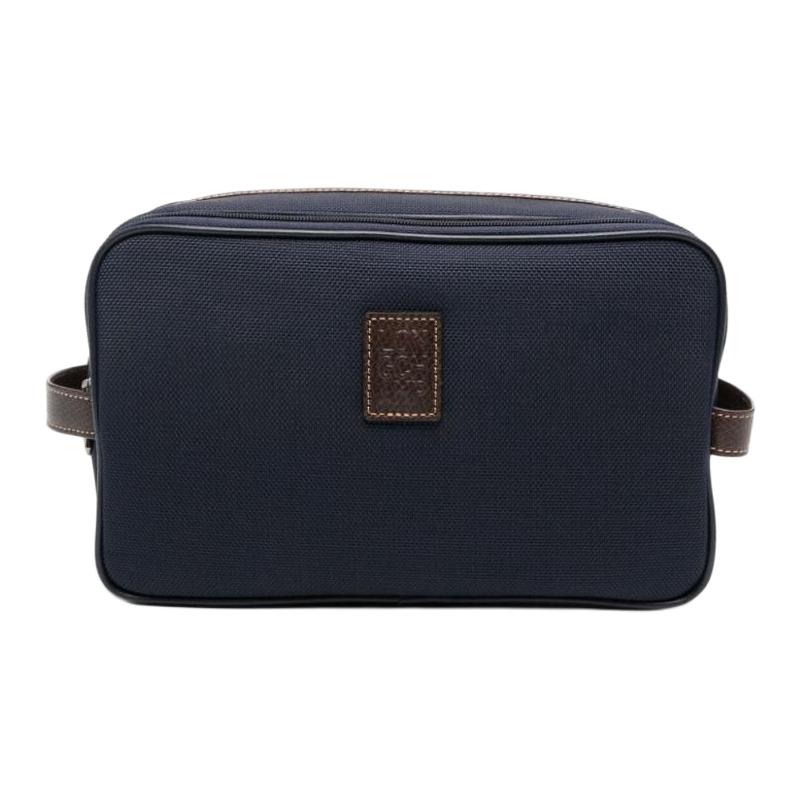 

LONGCHAMP Косметичка из переработанного холста Boxford женская синяя