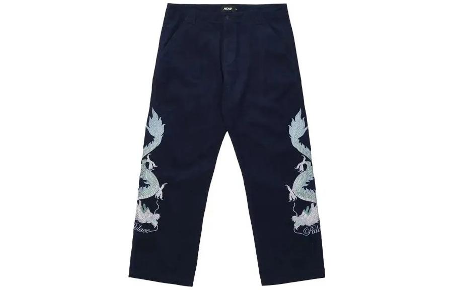 

Двухсторонние брюки Double Dragon Tour Plain Pant PALACE, темно-синий