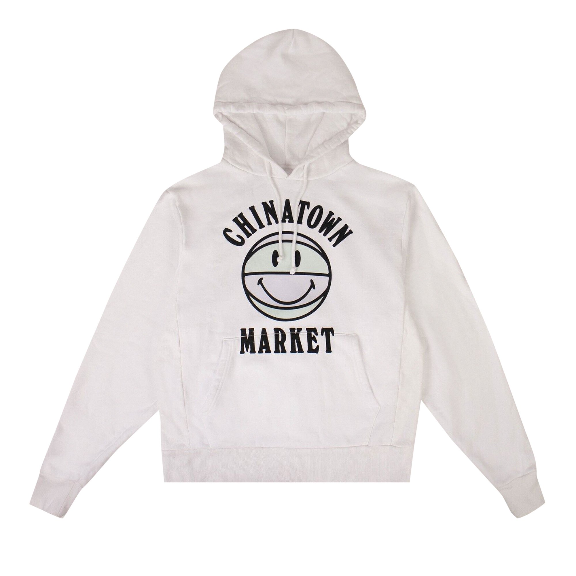 

Толстовка с капюшоном Chinatown Market Smiley Basketball, цвет Белый