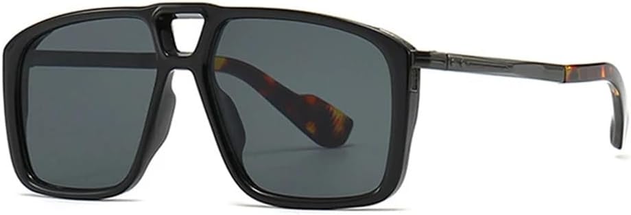 

Женские солнцезащитные очки с двойной перемычкой и защитой от УФ-излучения UV400, мужские очки с градиентным покрытием для занятий спортом на открытом воздухе, бега и езды generic, Black Leopard Grey