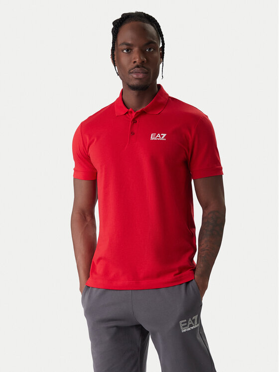 

Поло regular fit 8NPF14 PJVQZ U5072 Ea7 Emporio Armani, красный