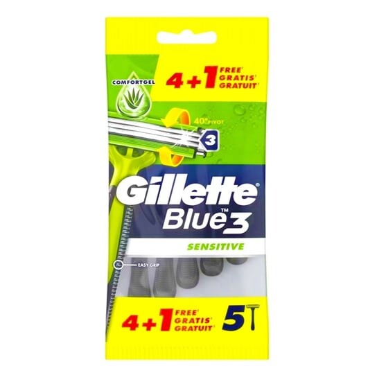 

Одноразовые бритвы Sensitive 5 шт. Gillette, Blue3
