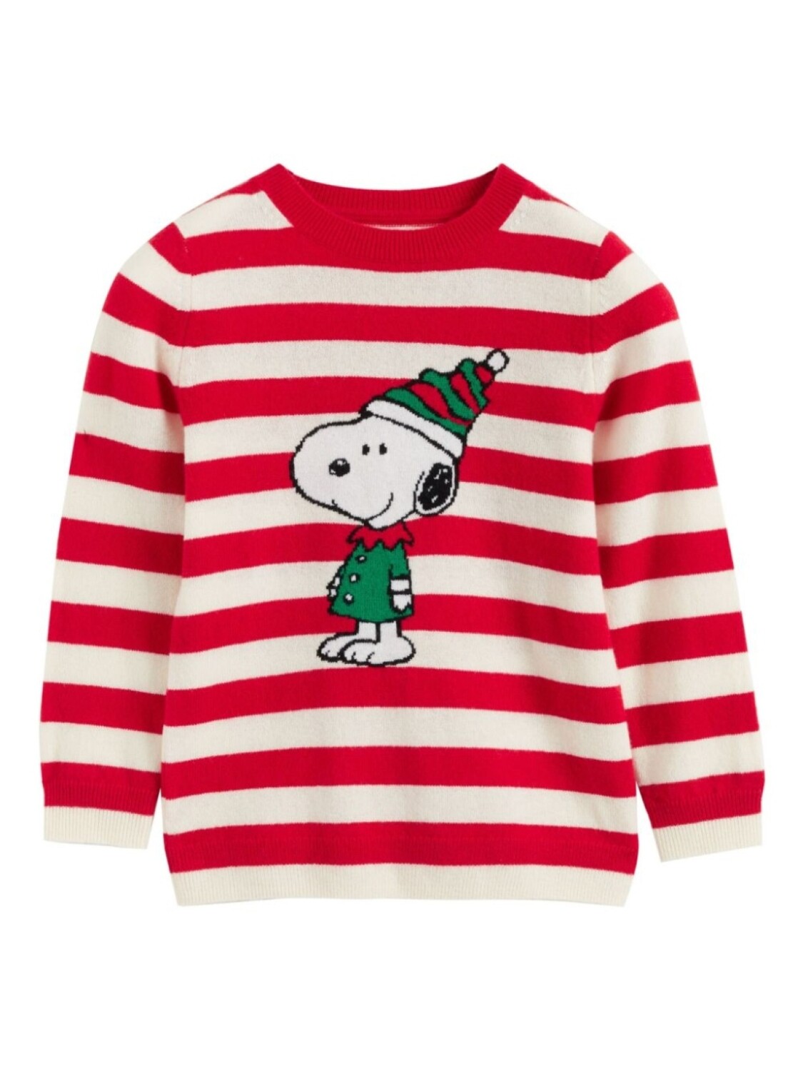 

Chinti & Parker Kids свитер Snoopy Christmas, красный